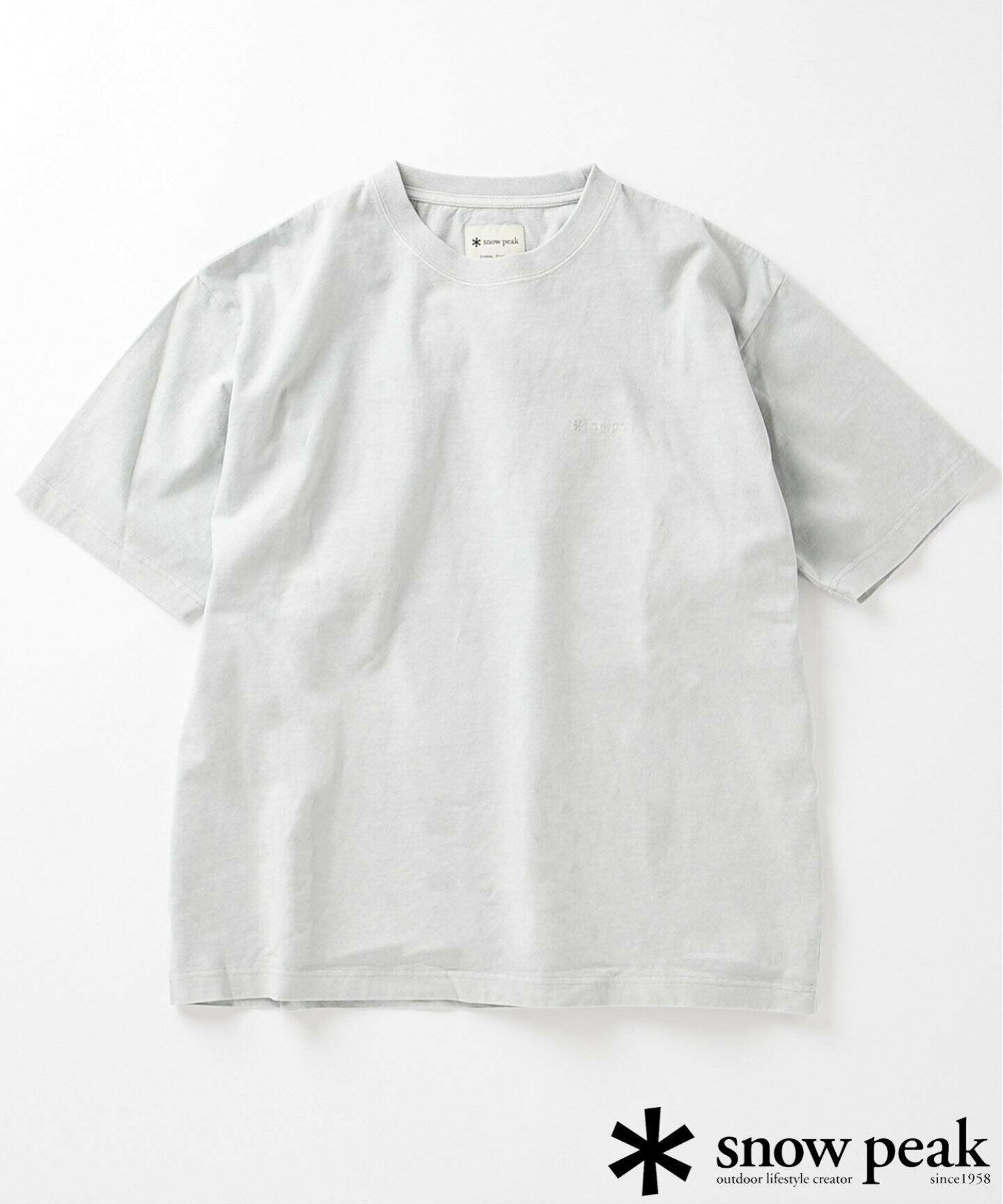 《予約》SNOW PEAK * JOURNAL STANDARD / 別注 Pigment Dyed Logo S/S Tshirt